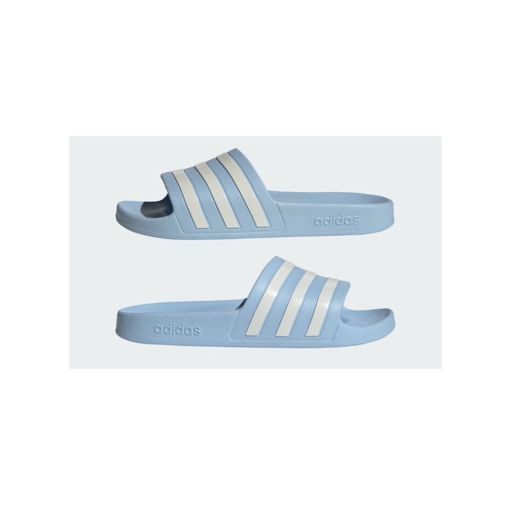 Adidas Adilette Slides Mens 7 Blue White 3 Stripe Sandals New With Tags